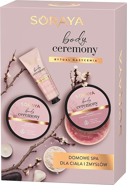 Set - Soraya Body Ceremony Set (b/oil/200 ml + h/cr/50 ml + b/scrub/200 g) — photo N1