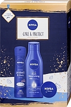 Fragrances, Perfumes, Cosmetics Set - Nivea Protect & Care Skin (b/lot/250ml + deo/150ml + cr/30ml)