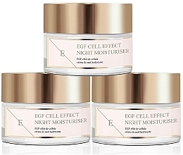 Set - Eclat Skin London EGF Cell Effect Night Moisturiser Set (f/cr/3x50ml) — photo N1