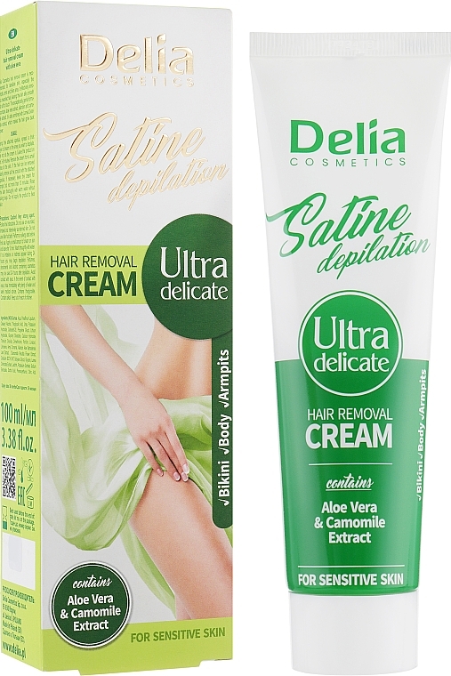 Ultra-Gentle Depilation Cream 3in1 - Delia Satine Depilation — photo N1
