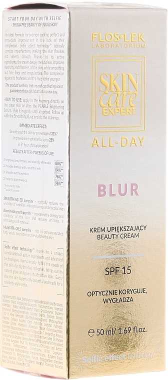Day Face Cream SPF15 - Floslek Skin Care Expert All-Day Blur Cream — photo N3