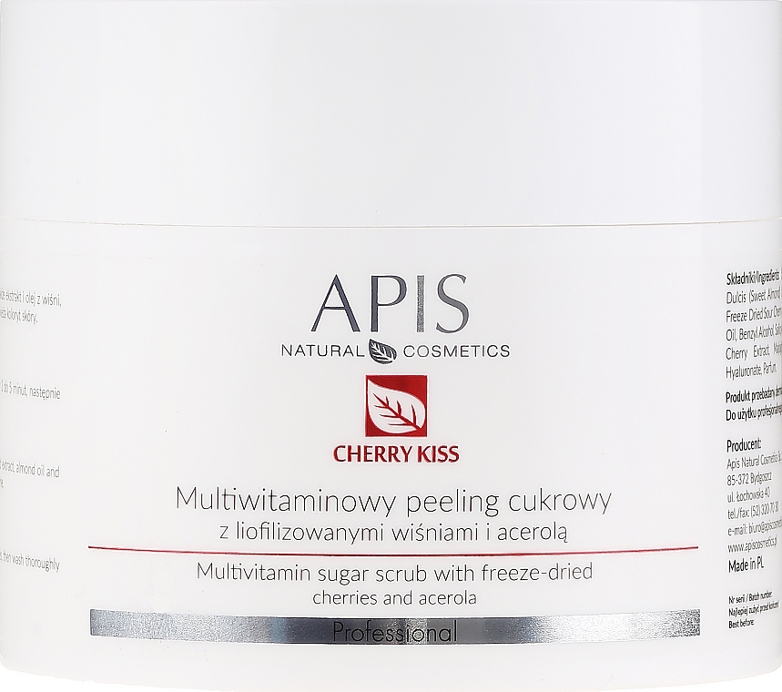 Multivitamin Sugar Peeling - APIS Professional Cheery Kiss — photo N1