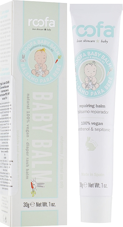 Body Balm - Roofa Vegan Baby Balm Panthenol & Sepitonic — photo N1