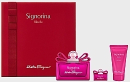 Fragrances, Perfumes, Cosmetics Salvatore Ferragamo Signorina Ribelle - Set (edp/100ml + edp/5ml + b/lot/50ml) 