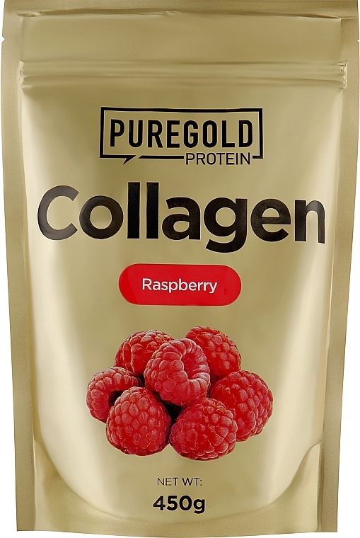 Collagen Drink Powder with Vitamin C & Zinc, Raspberry Flavoured - PureGold Collagen Marha — photo N2