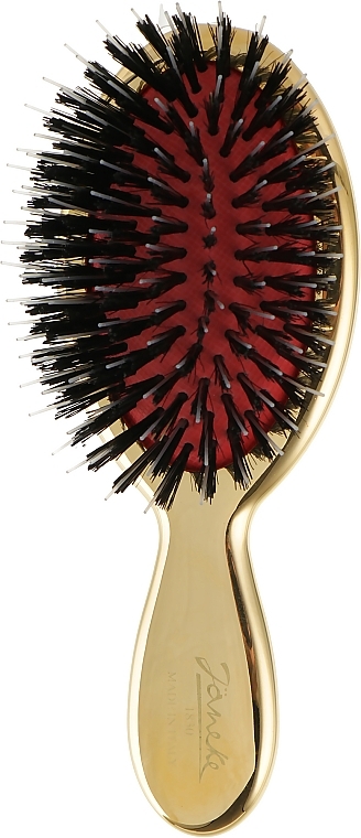 Small Massage Hair Brush, AUSP24M, golden - Janeke — photo N6