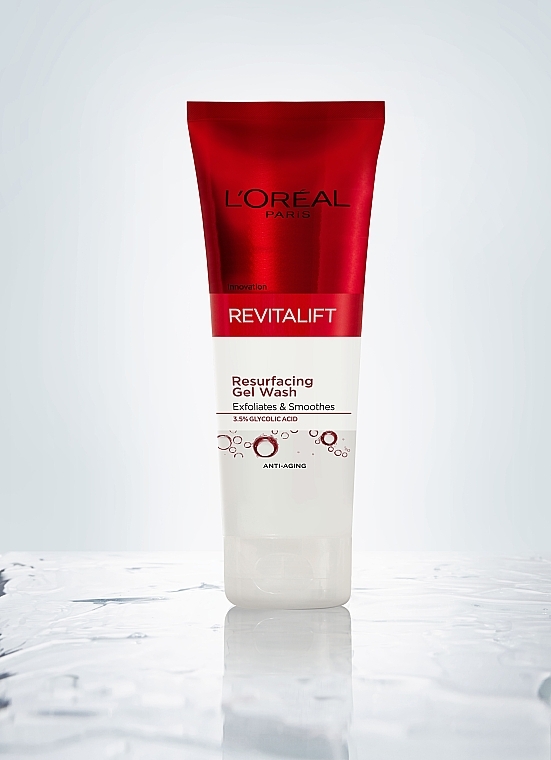 Face Cleansing & Smoothing Peeling Gel with Glycolic Acid - L'Oreal Paris Revitalift — photo N2