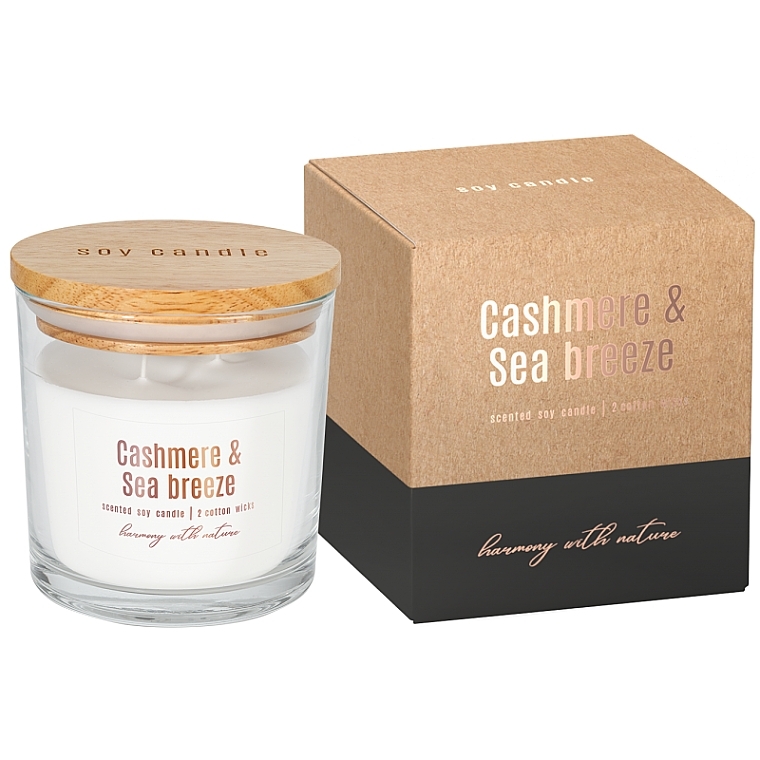 Scented Candle in Glass - Bispol Cashmere & Sea Breeze — photo N1