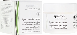 Fragrances, Perfumes, Cosmetics Sensitive Skin Moisturizing Cream - Apeiron Hydro Sensitiv Cream 24h 