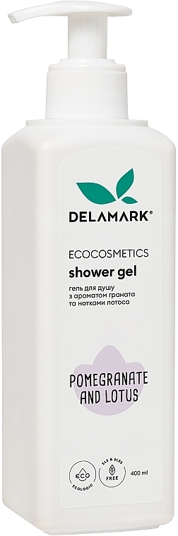 Shower Gel with Pomegranate & Lotus Scent - De La Mark — photo N1