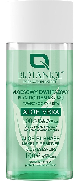 Biphase Eye Makeup Remover - Biotaniqe Aloe Vera Aloe Bi-Phase Makeup Remover — photo N1