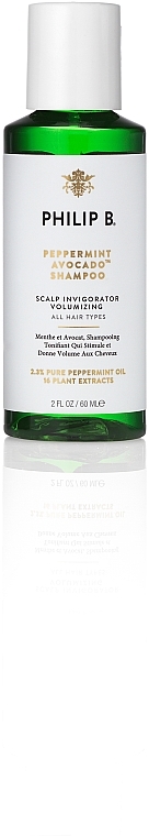 Mint & Avocado Shampoo - Philip B Peppermint and Avocado Volumizing and Claryfying Shampoo — photo N1