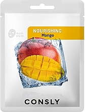 Fragrances, Perfumes, Cosmetics Nourishing Tissue Mask with Mango Extract - Consly Mango Nourishing Mask Pack