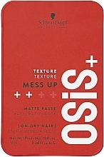 Hair Wax with Matte Effect - Schwarzkopf Professional Osis+ Mess Up Matt Gum — photo N1