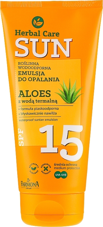 Waterproof Sun Emulsion - Farmona Herbal Care Sun SPF 15 — photo N4