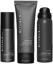 Set - Rituals Homme Trial Set (f/scrub/70ml + sh/gel/50ml + deo/50ml) — photo N2