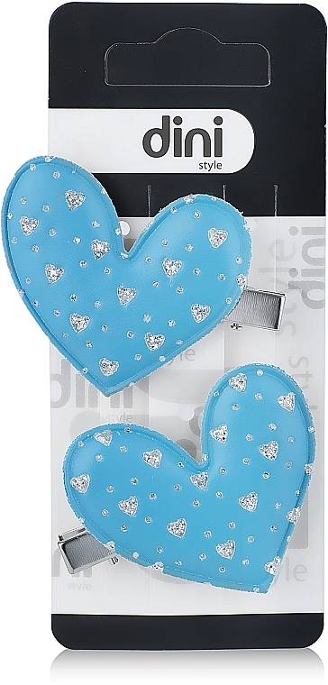 Heart Hair Clip, d-160 - Dini Hand Made — photo N1