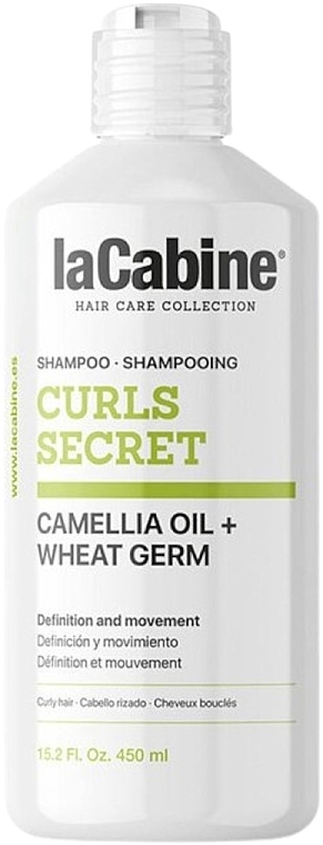 Camellia & Wheat Germ Shampoo - La Cabine Curls Secret Shampoo Camellia Oil + Wheat Germ — photo N1