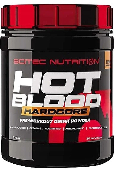 Pre-Workout Complex - Scitec Nutrition Hot Blood Hardcore Tropical Punch — photo N2