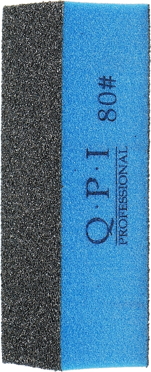 Nail Buffer QB-132, 80/80, grey-black - QPI — photo N2