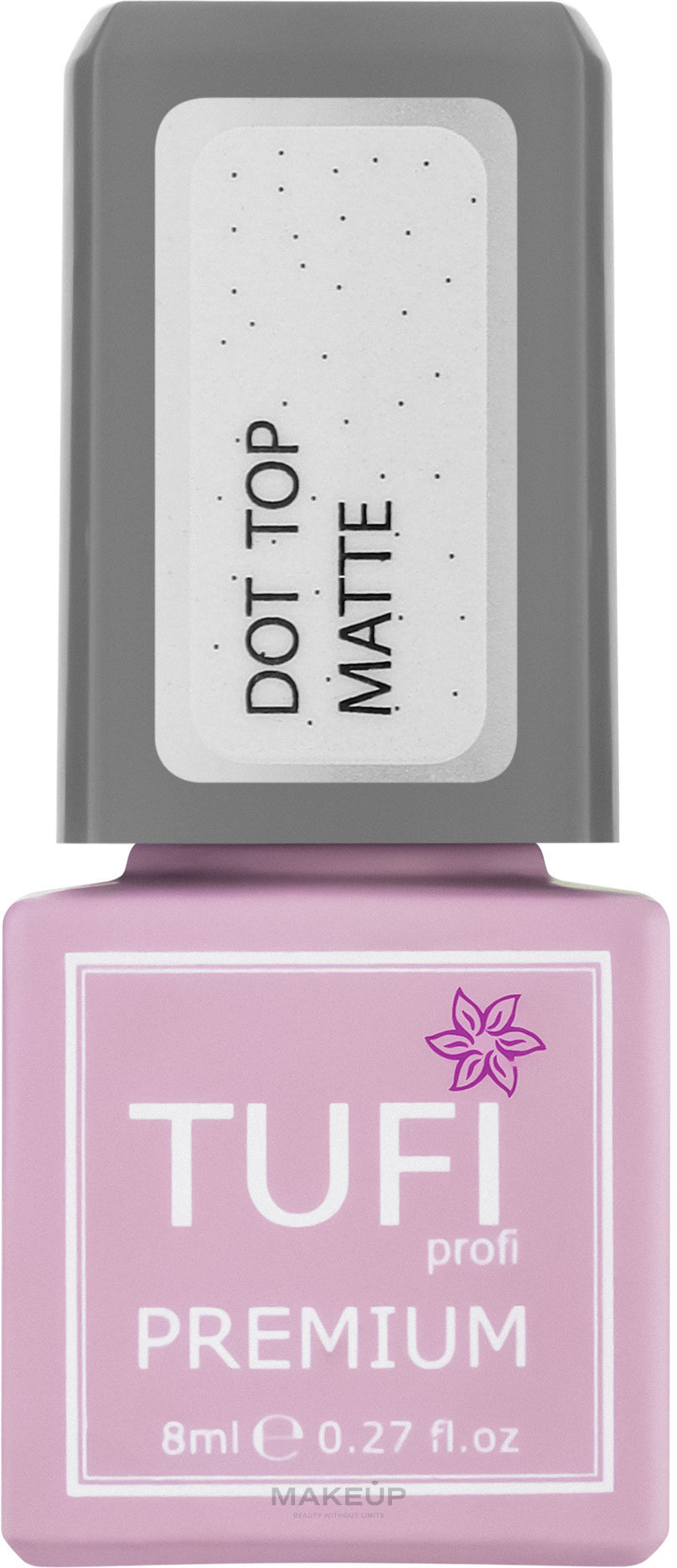 Matte Fine Crumb Top Coat - Tufi Profi Premium Dot Top Matte — photo 8 ml