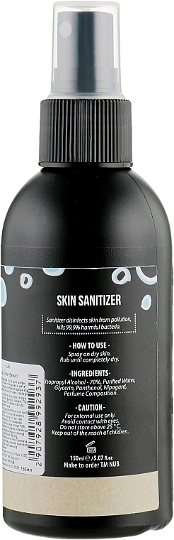 Hand & Foot Sanitizer - NUB Skin Sanitizer Liquid Lime & Peppermint — photo N2