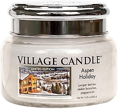 Scented Candle in Jar - Village Candle Aspen Holiday Glass Jar — photo N2