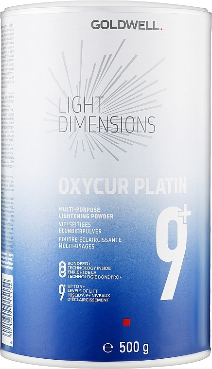 Hair Lightener - Goldwell Light Dimension Oxycur Platin 9+ — photo N2