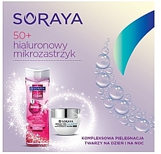 Fragrances, Perfumes, Cosmetics Set - Soraya Hialuronowy Mikrozastrzyk 50+ (cr/50ml + micel/200ml)