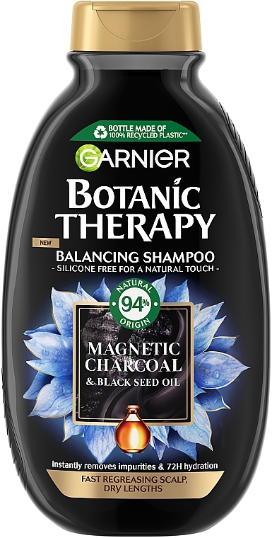 Balancing Shampoo 'Magnetic Charcoal' - Garnier Botanic Therapy Balancing Shampoo — photo N1