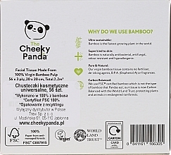 Bamboo Facial Dry Tissue, 56 pcs - Cheeky Panda Bamboo Facial Tissue Cube — photo N2