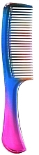 Hair Comb with Handle, Multicolored - Inter-Vion — photo N1