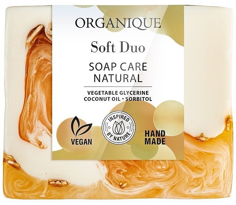 Natural Nourishing Soap - Organique Soap Care Natural Soft Duo — photo N1