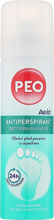 Deo Antiperspirant - Astrid Antiperspirant Deo Foot Spray Peo — photo N1