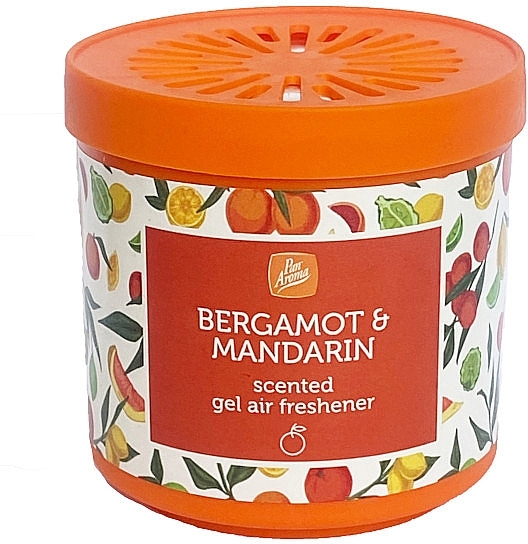 Bergamot & Mandarin Gel Air Freshener - Pan Aroma Bergamot & Mandarin Scented Gel Air Freshener — photo N1