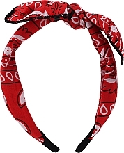 Fragrances, Perfumes, Cosmetics Hair Hoop, FA-5650, red with ornaments - Donegal