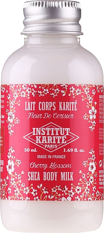 Set - Institut Karite Fleur de Cerisier (sh/gel/50ml + b/milk/50ml + h/cr/75ml + soap/100g + bag) — photo N5