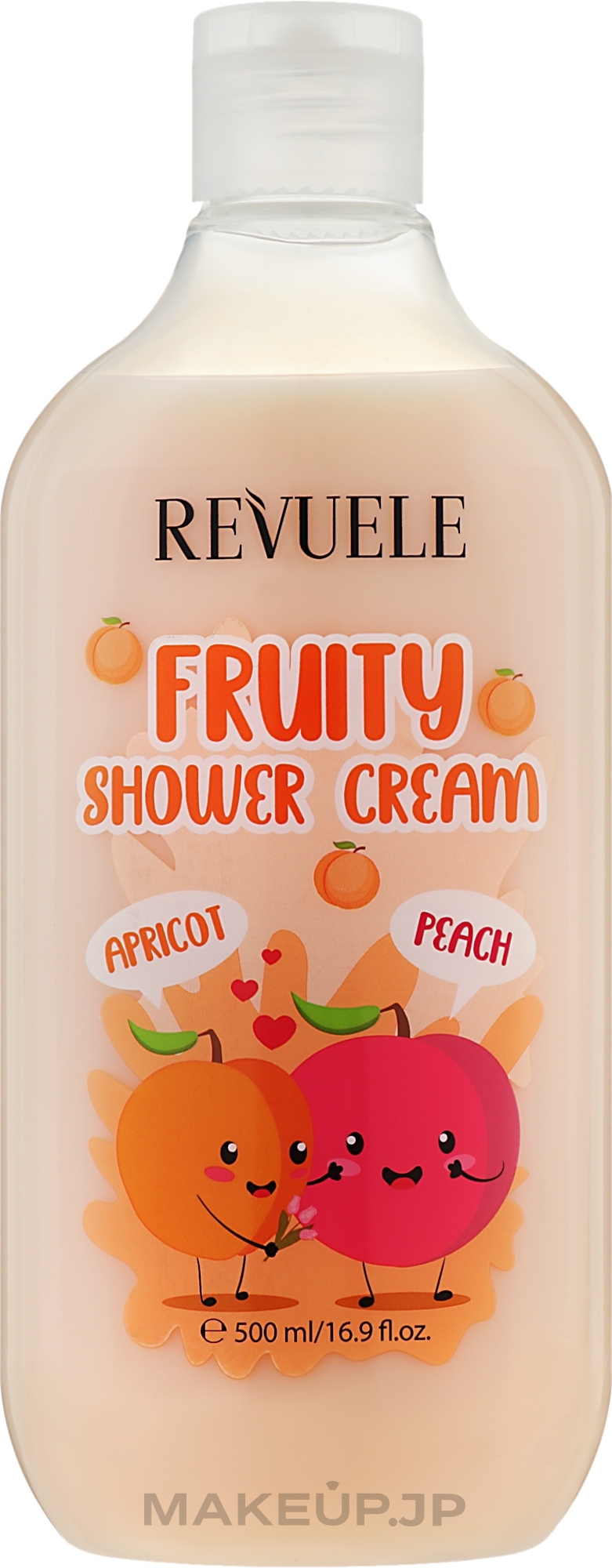 Apricot & Peach Shower Cream - Revuele Fruity Shower Cream Apricot and Peach — photo 500 ml