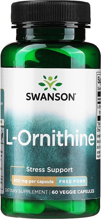 L-Ornithine Amino Acid, 500 mg - Swanson L-Ornithine Amino Acid 500mg — photo N1