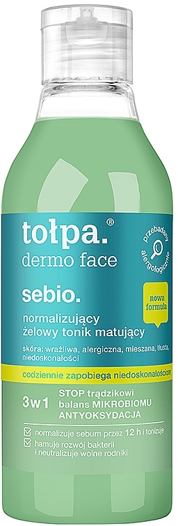 Mattifying Gel Face Toner - Tolpa Dermo Face Sebio — photo N1