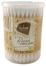 Fragrances, Perfumes, Cosmetics Cotton Buds in Jar, 100 pcs - Mattes Lybar Bamboo Cotton Sticks