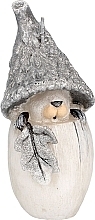 Fragrances, Perfumes, Cosmetics Decorative Candle "Dwarf", silver, 16x6 cm - Artman