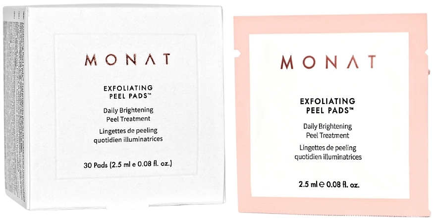 Face Pads - Monat Exfoliating Peel Pads — photo N1