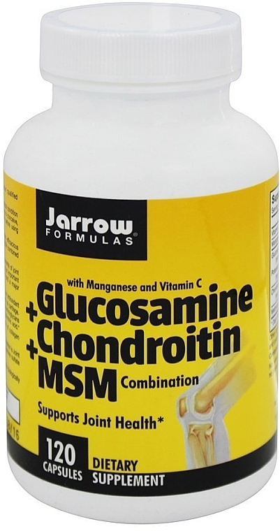 Dietary Supplement - Jarrow Formulas Glucosamine + Chondroitin + MSM — photo N1
