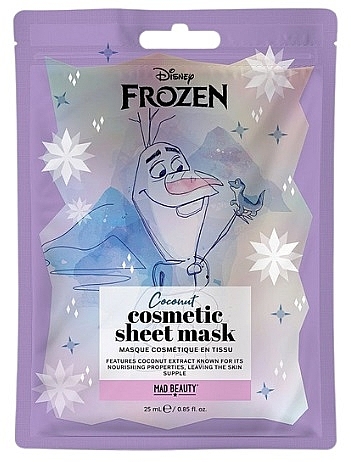 Face Mask 'Olaf' - Mad Beauty Disney Frozen Cosmetic Sheet Mask Olaf — photo N1