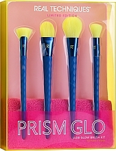 Fragrances, Perfumes, Cosmetics Makeup Brush Set - Real Techniques Prism Glo Face Brush Set Luxe Glow