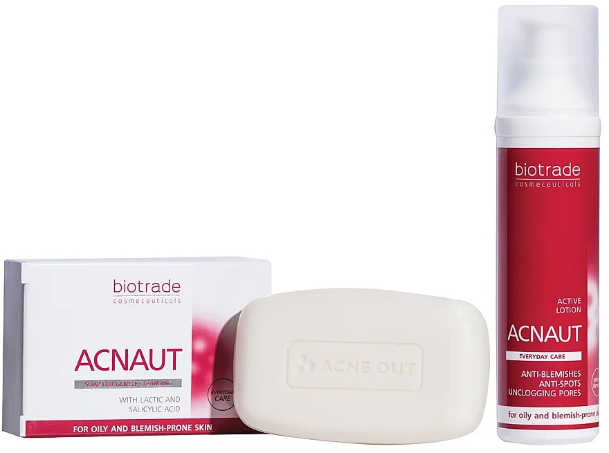 Set - Biotrade Acne Out (soap/100g + lot/60ml + cr/60ml) — photo N1