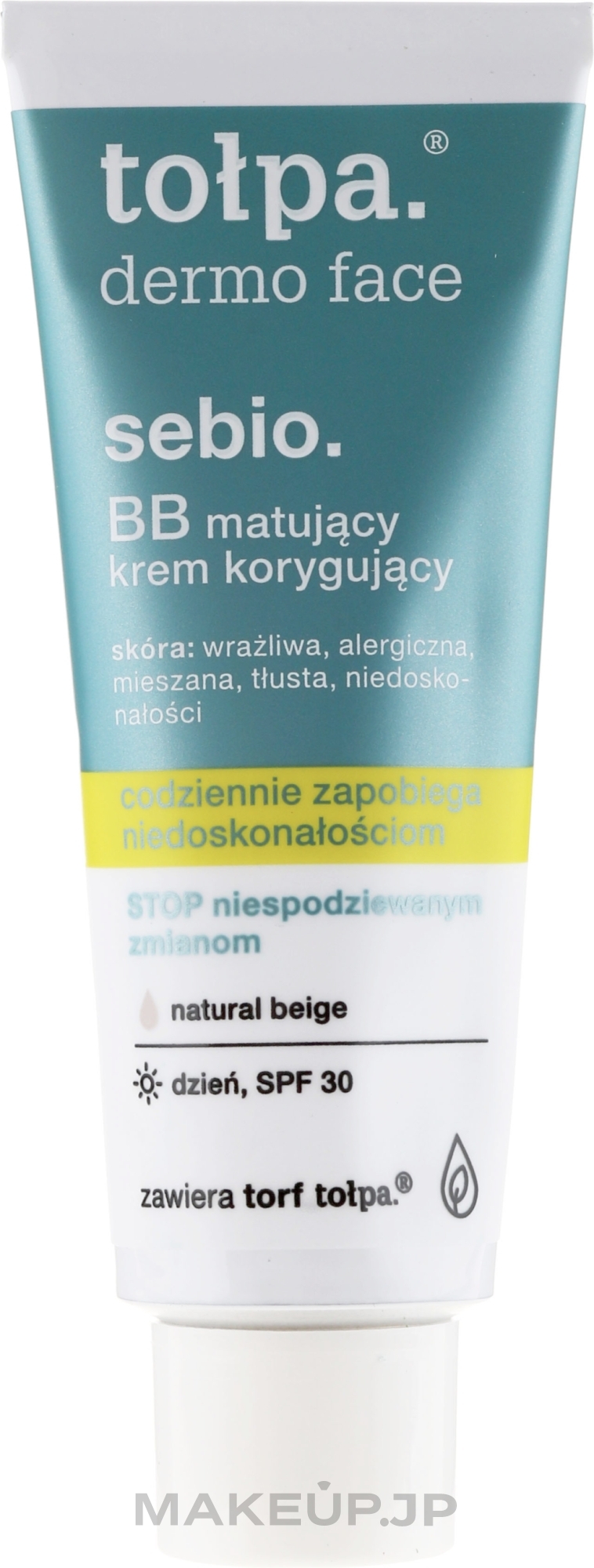 Mattifying BB Cream - Tolpa Dermo Face Sebio. BB Cream — photo Natural Beige
