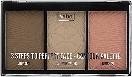 Contour Palette - Wibo 3 Steps To Perfect Face Contour Palette New Edition — photo N1