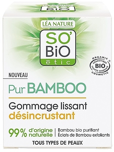 Deep Cleansing Scrub - So'Bio Etic Pur Bamboo Deep Cleansing Smoothing Scrub — photo N3